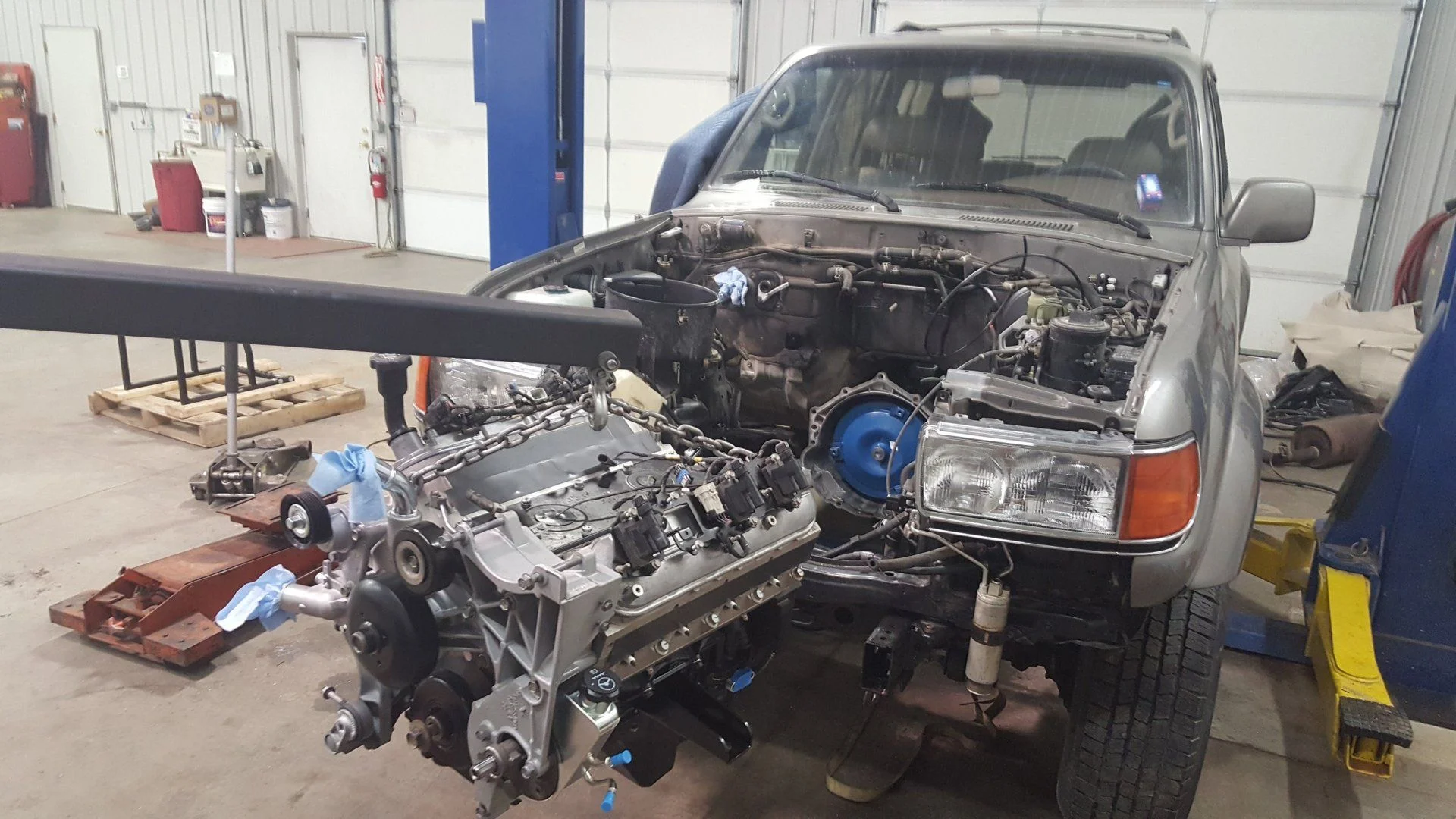 TLC Engine going in