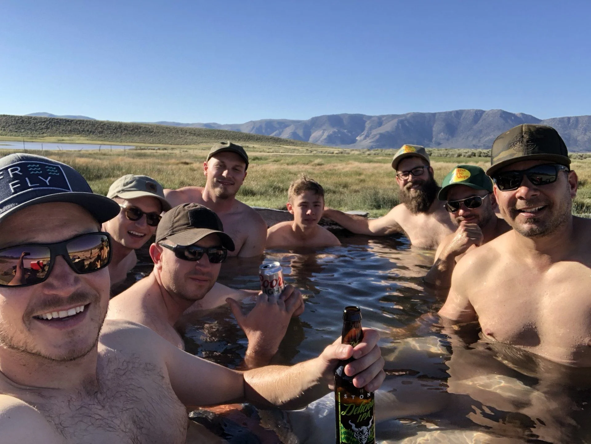 Too many dudes in a tub