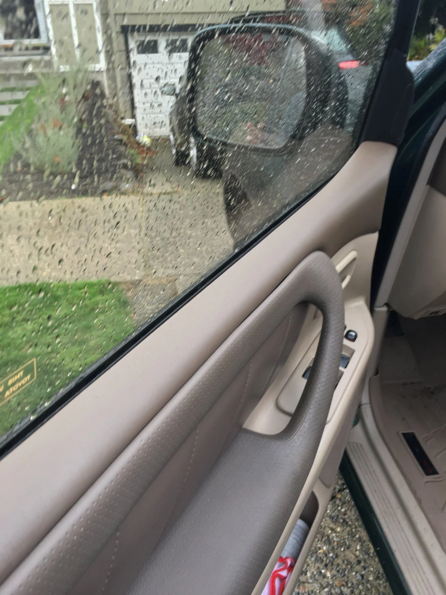 Top of door card after repair.