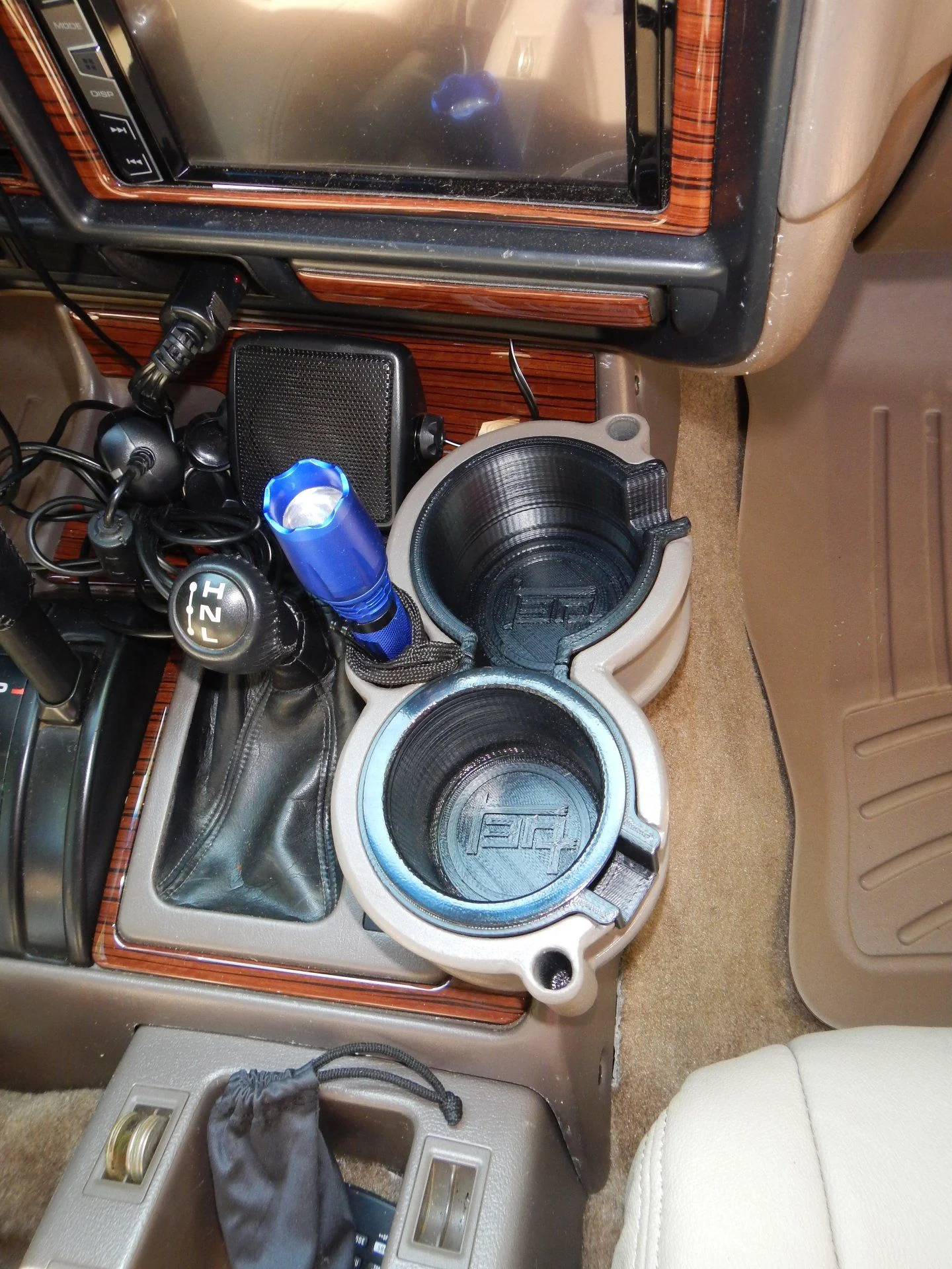 Top view of cup holders