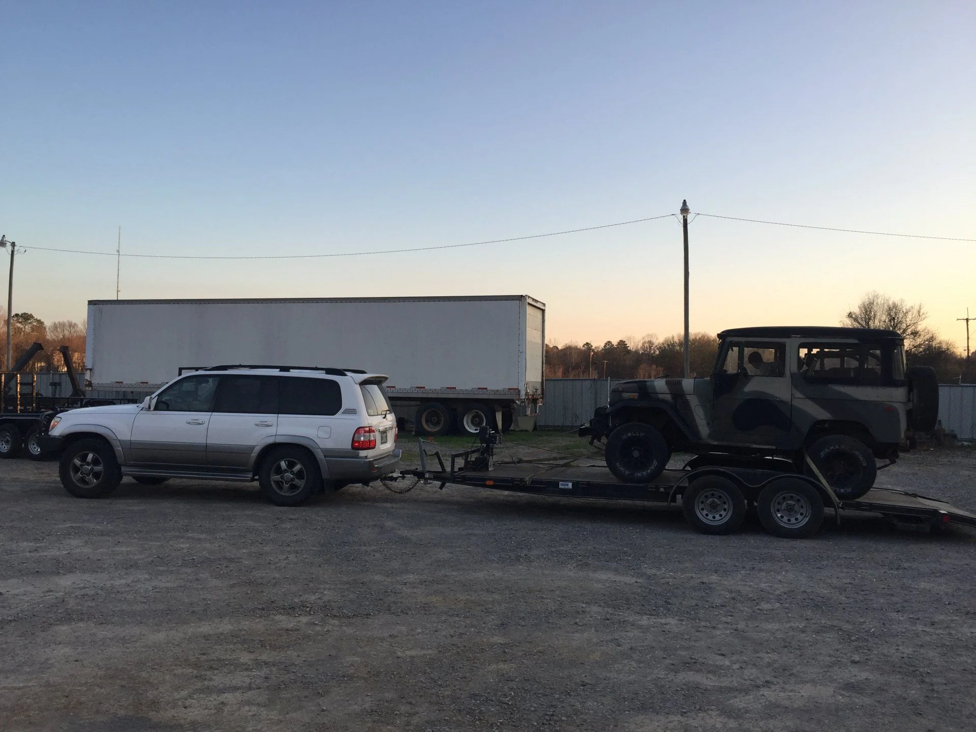 Tow ride home.