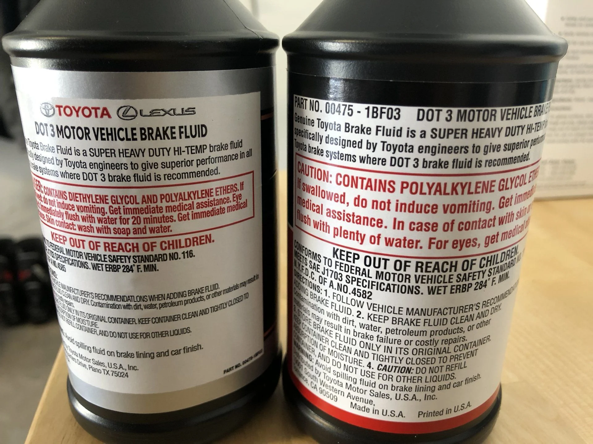 Toyota Brake Fluid
