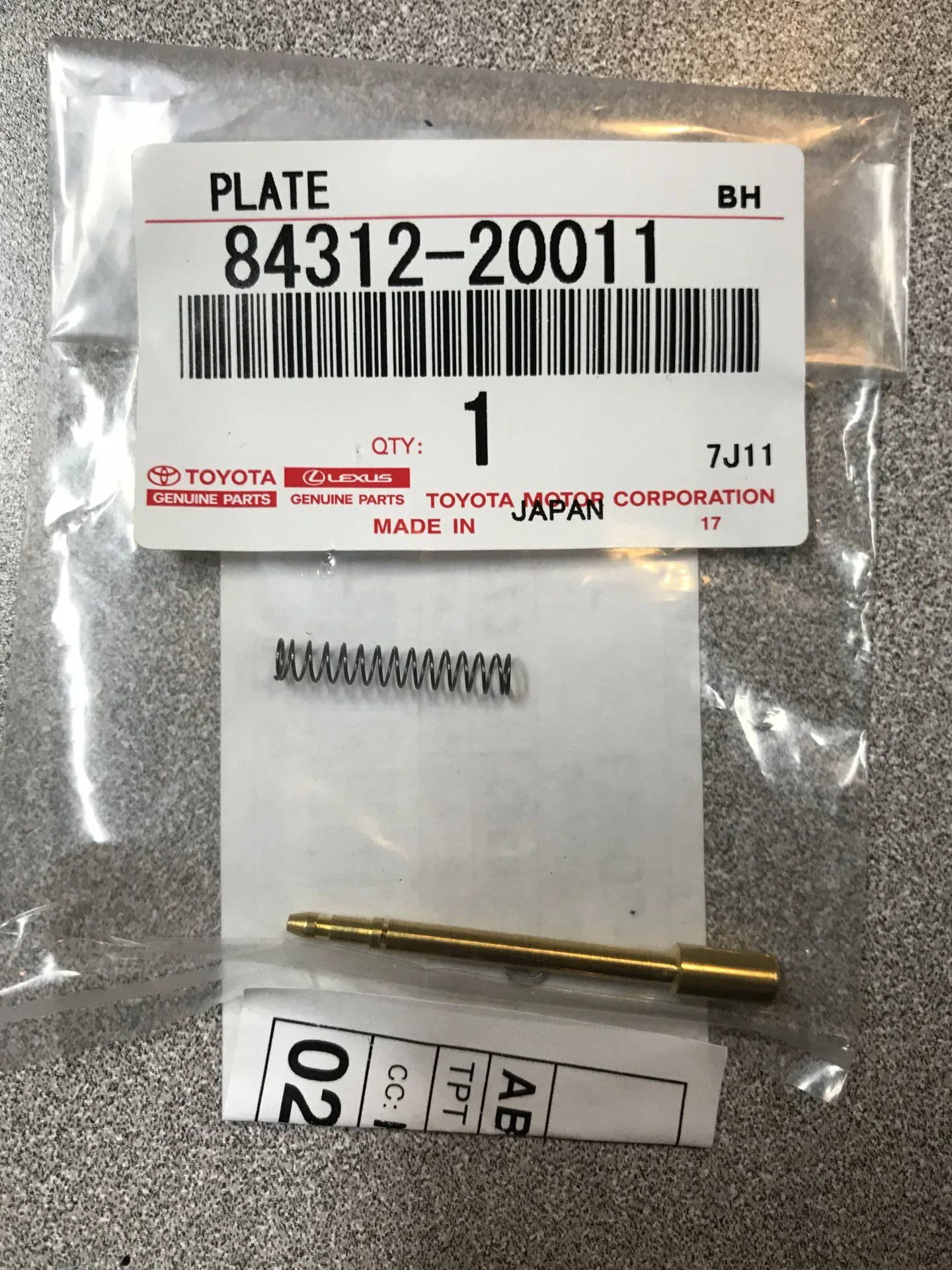 Toyota Part # Horn Pin