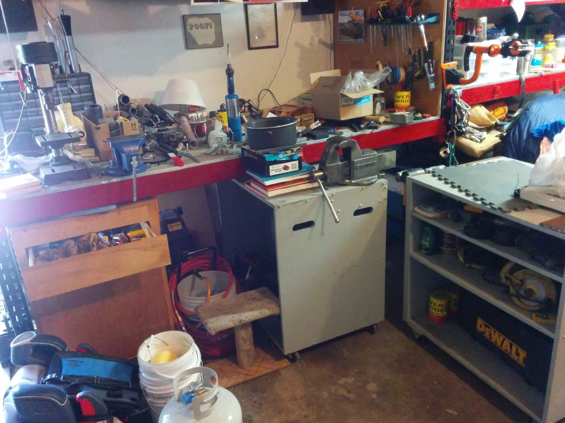 under-bench roller cabinets