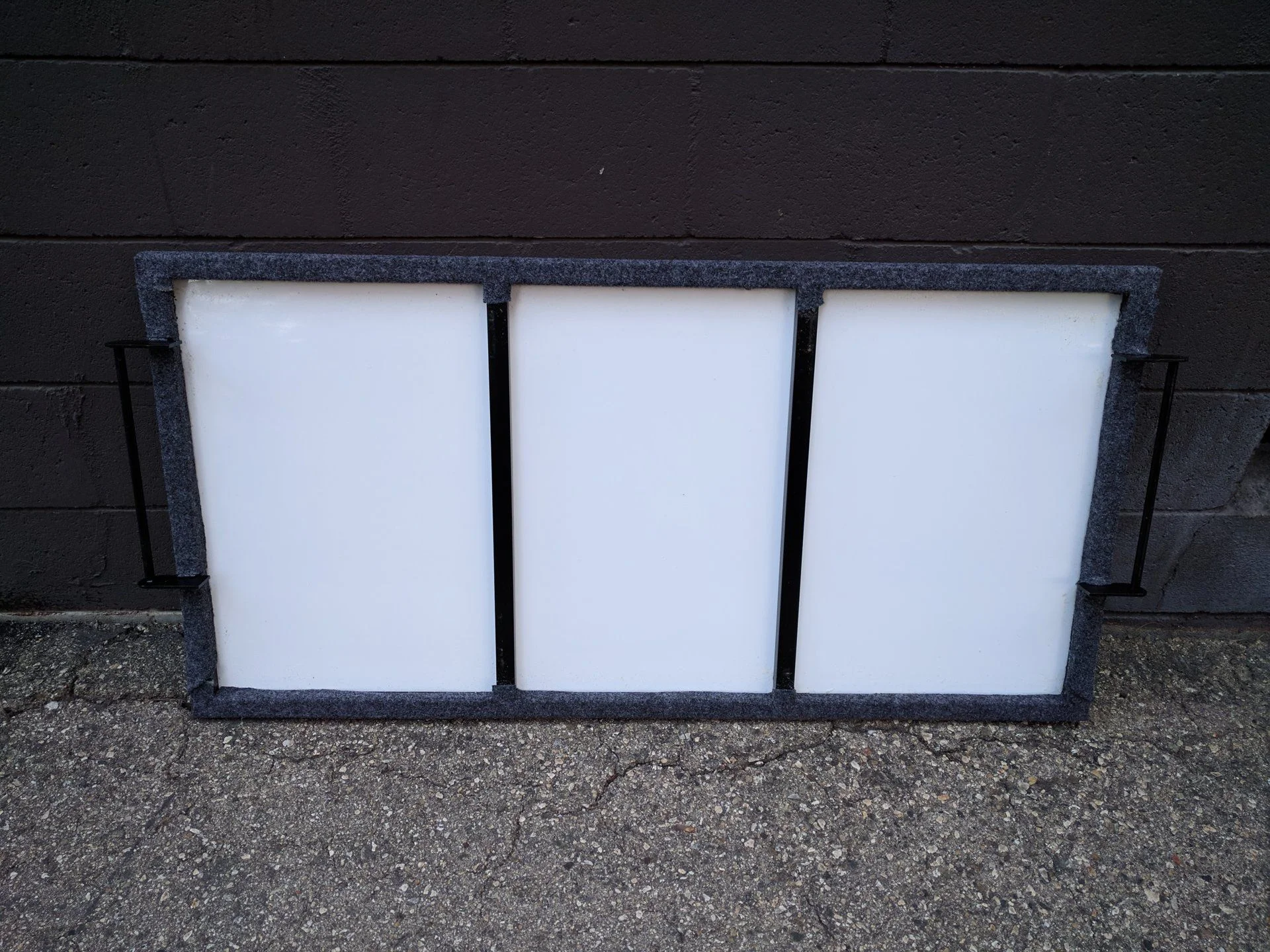 Underside of platform showing the frame