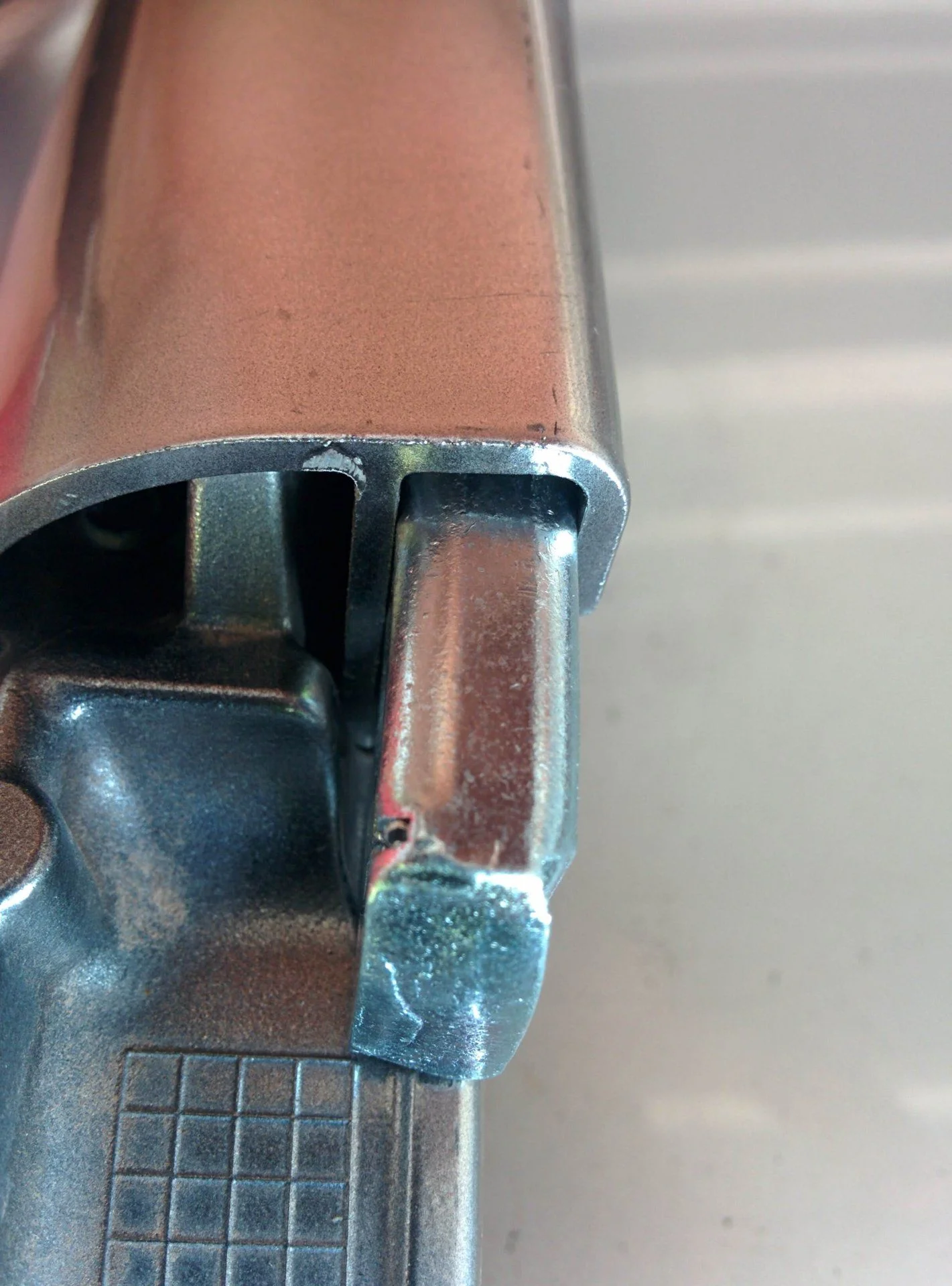 unistrut 3/8 cam bult for side rail slot (need grinder to shave off some meat)