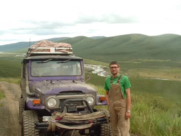 Up from the valley, with me and the Land Cruiser