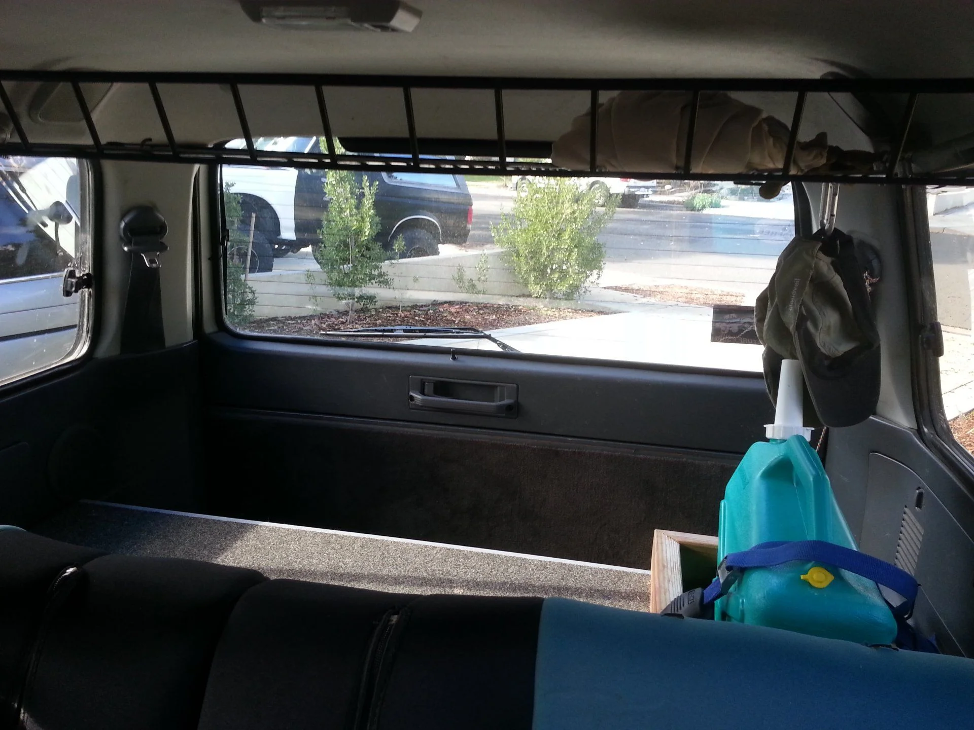 VIEW FROM BACK SEAT