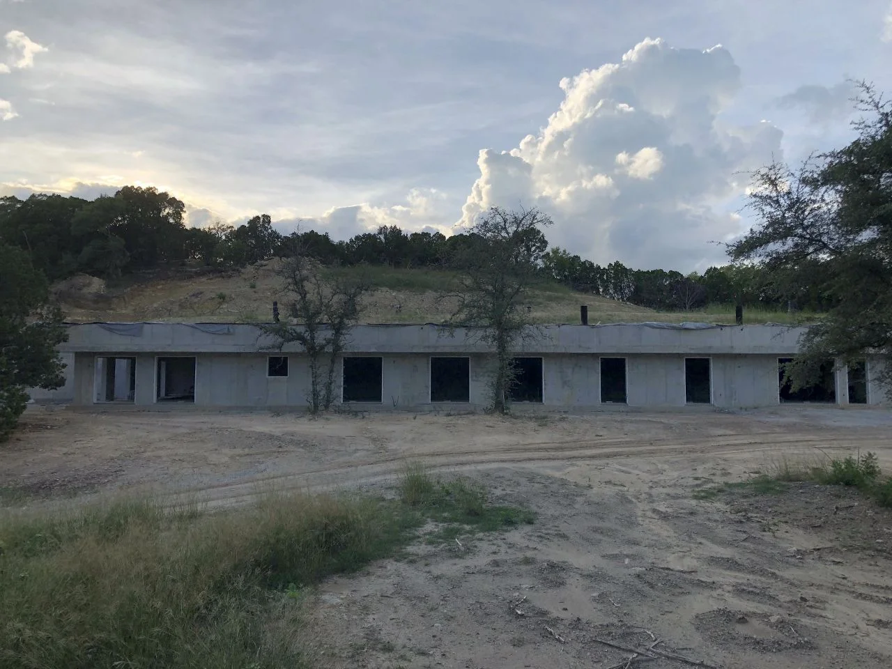 view of house and hill from the front