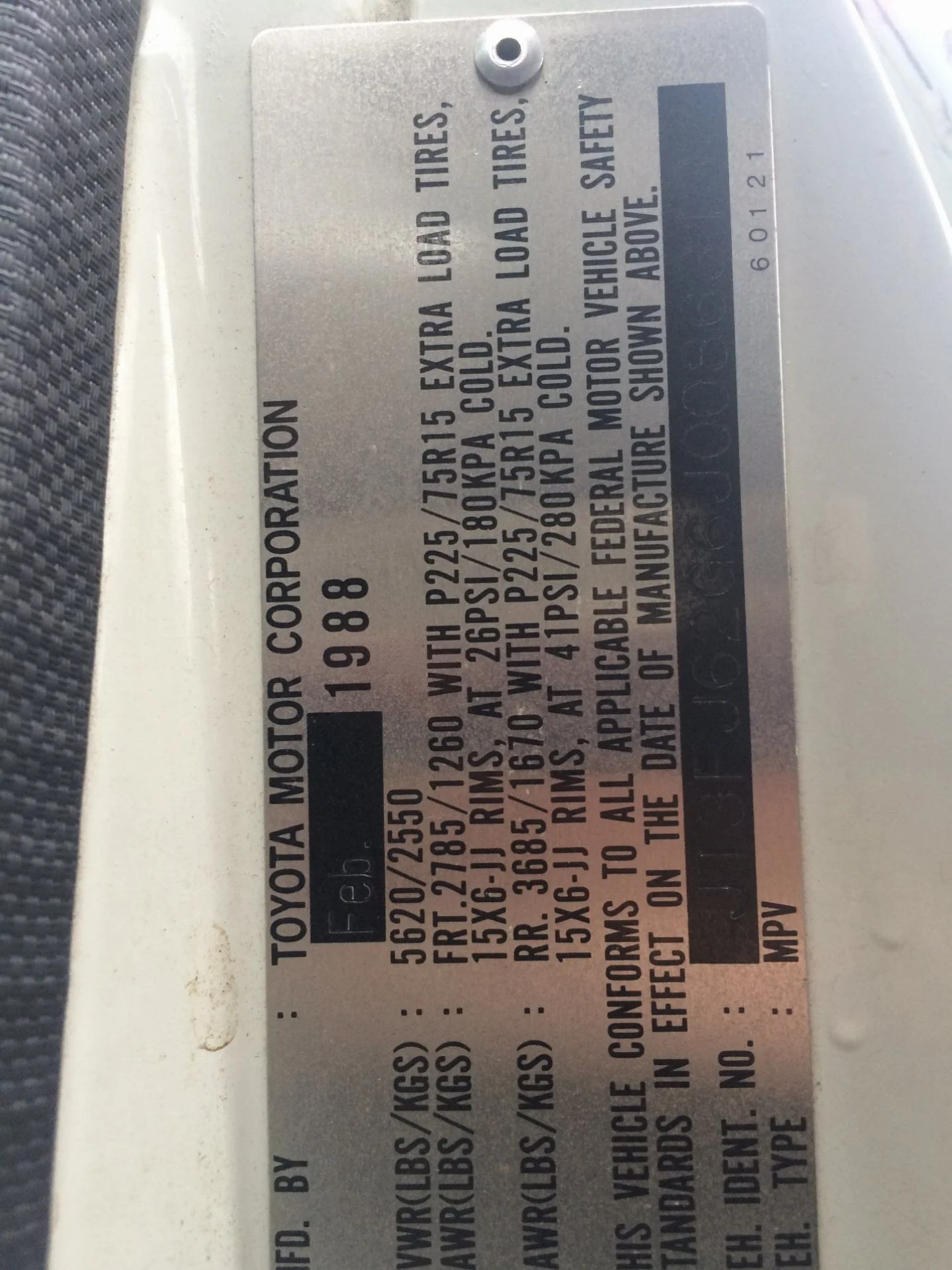 VIN info