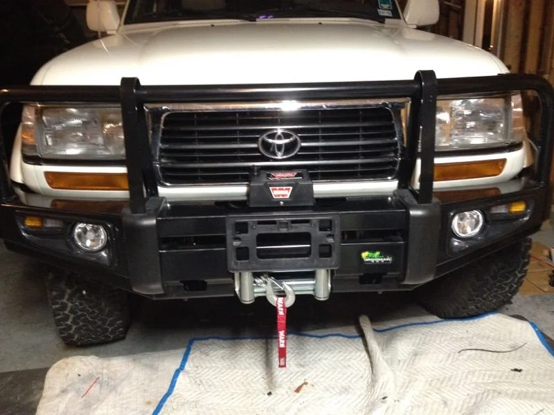 Warn VR 10,000 winch on my 80 Series Deluxe Commercial Bull Bar BBCD004