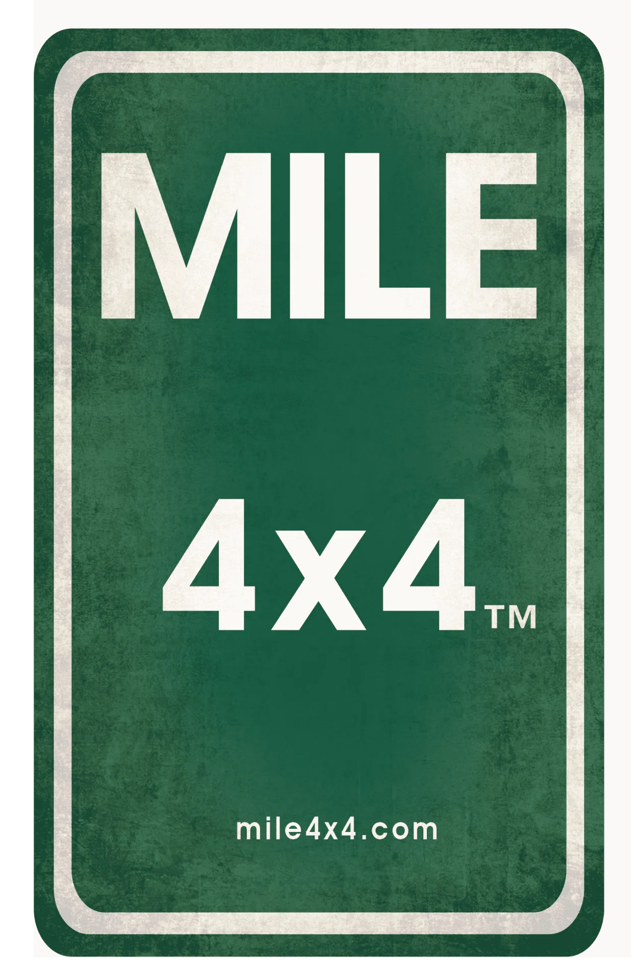 Weathered Mile 4x4 Sticker
