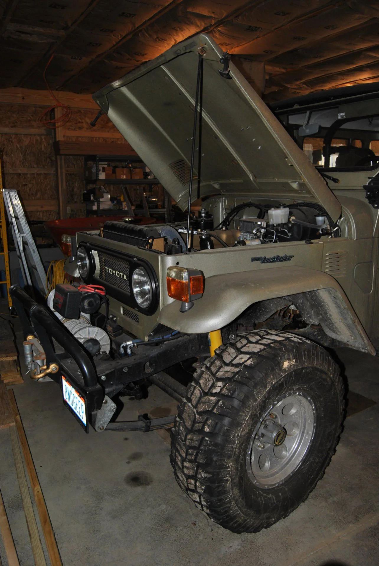 Winch, bumper, grill