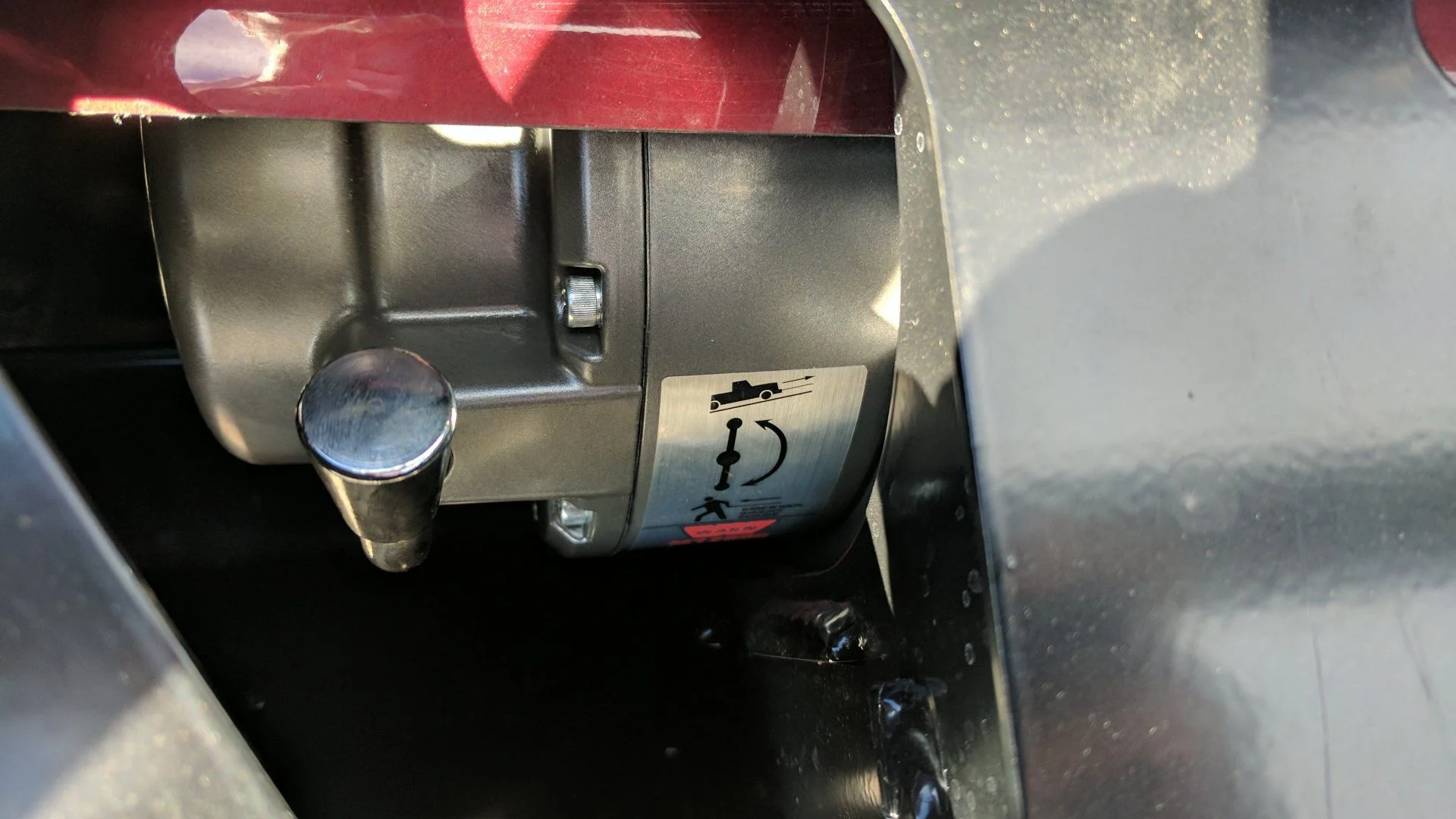 Winch clutch lever