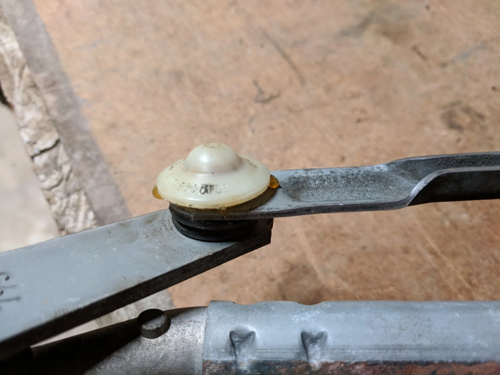 Wiper Arm Bushing Installed
