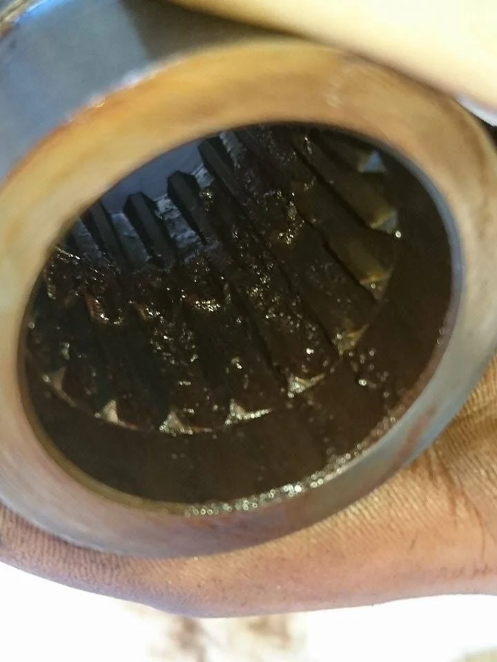 Worn shaft