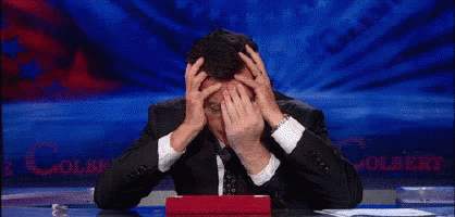Stephen Colbert Facepalm GIF - StephenColbert Facepalm GIFs | Giphy, Facepalm  gif, Awkward moments
