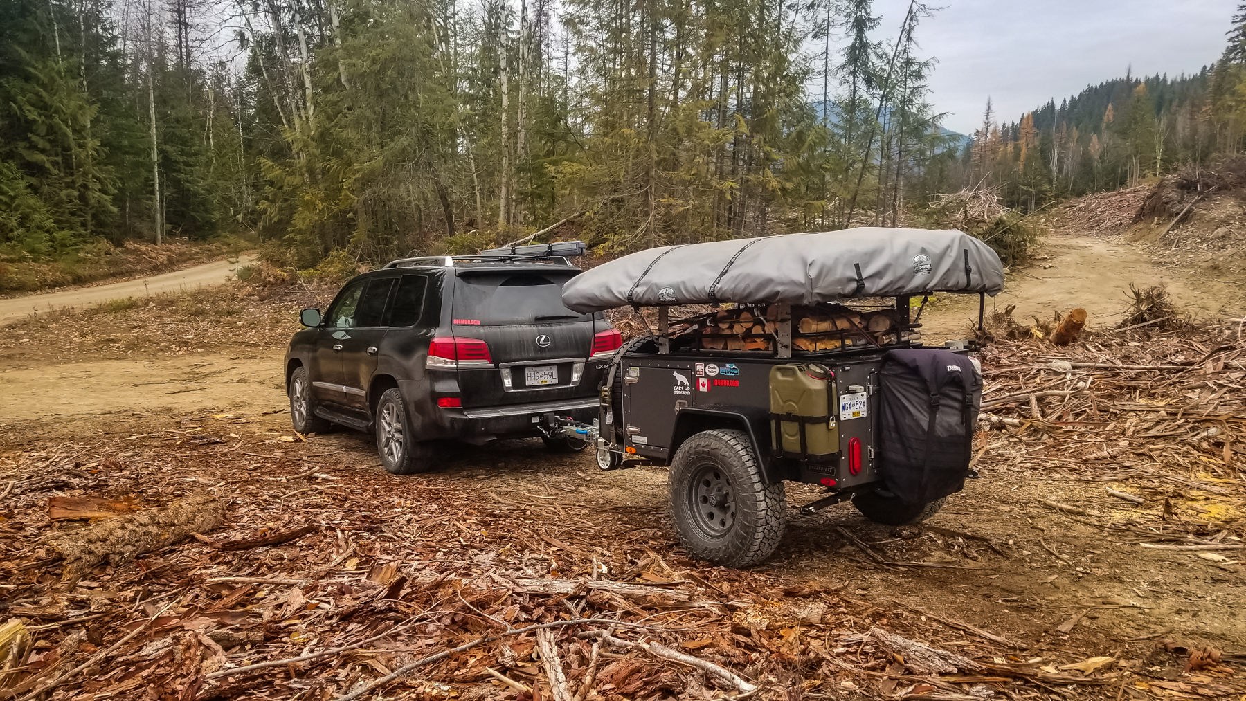 British Columbia: FSR Overlander Trailer, FSR M60 RTT, huge list of upgrades