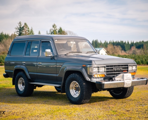 A 1988 Toyota land Cruiser HJ61 available at Ottoex in a 5 speed with PTO winch and cable lockers