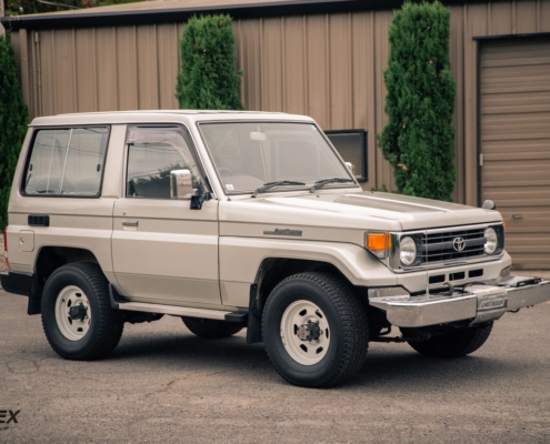 This is a 1995 Toyota Land Cruiser 70 Series 2 door 5 Speed DIesel 4.2
