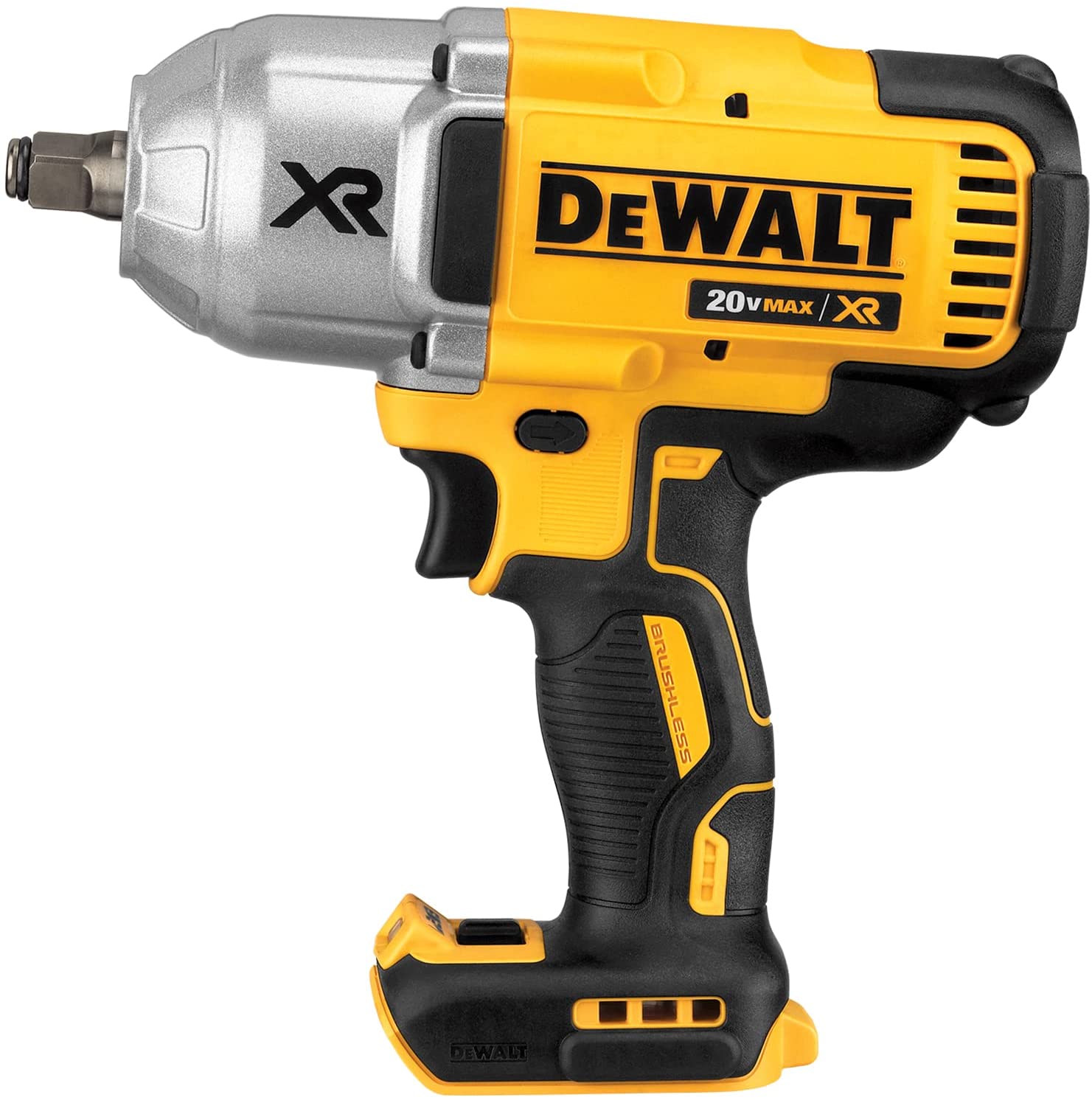 DEWALT 20V MAX XR Impact Wrench Kit, Brushless, High Torque, Hog Ring  Anvil, 1/2-Inch, Tool Only (DCF899HB) , Yellow - - Amazon.com