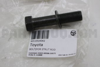 Toyota 9011914042 BOLT(FOR STRUT ROD)