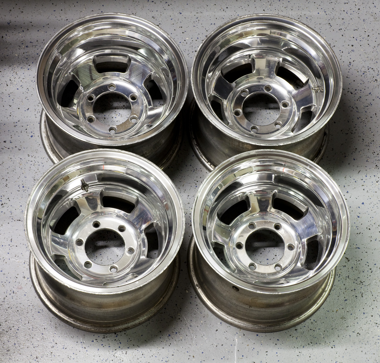 15x10, 6 on 5.5" bolt circle for Toyota, Nissan & Chevy (maybe Mit...